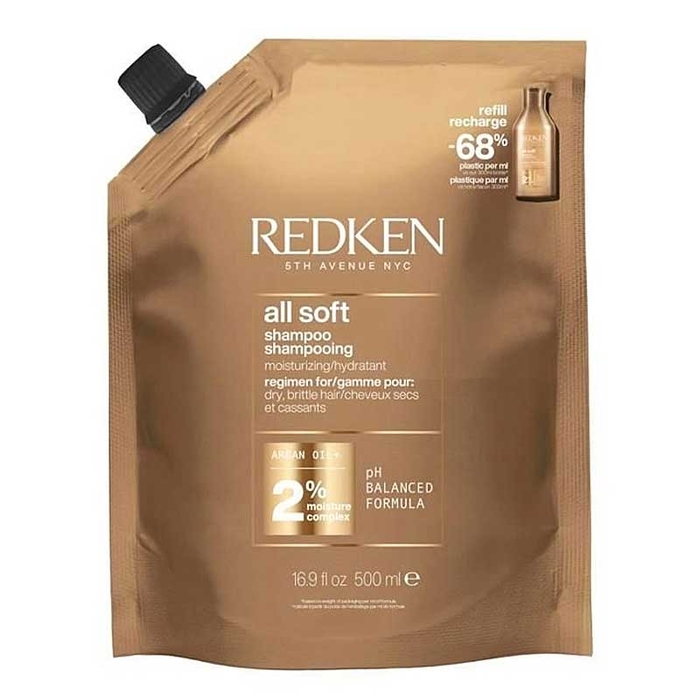 REDKEN - All Soft Shampoo Refill - 500ml - 3474637286569