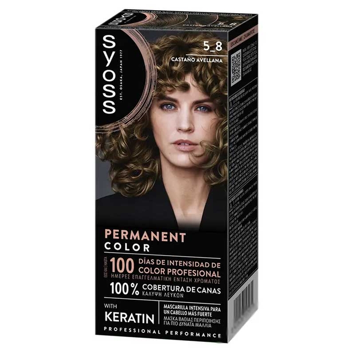 SYOSS - Syoss Permanent Color - 5_8 - Hazelnut Brown - 8410436157971