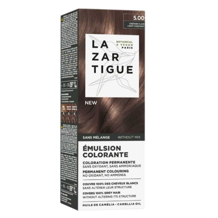 LAZARTIGUE - Colorant Emulsion - 5.00- Light Brown 1un - 3372290001324