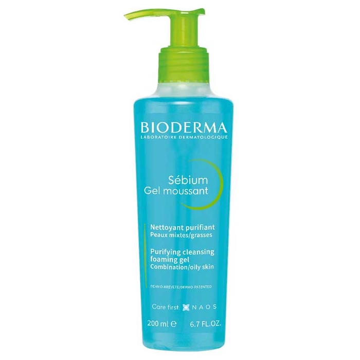 BIODERMA - Sébium Gel Moussant Nettoyant Purifiant - 200ml - 3401353806399