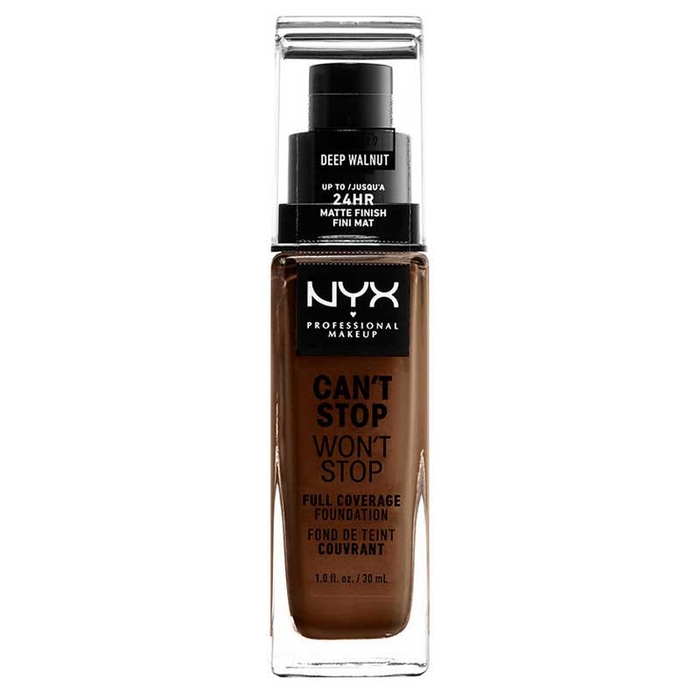 NYX - Cant Stop Wont Stop Foundation-Deep Walnut 30ml - 800897181277