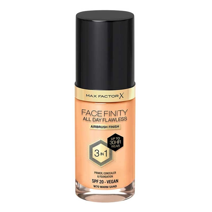 MAX FACTOR - Facefinity Flawless Found- W70-Warm Sand- 30ml - 3616303999391