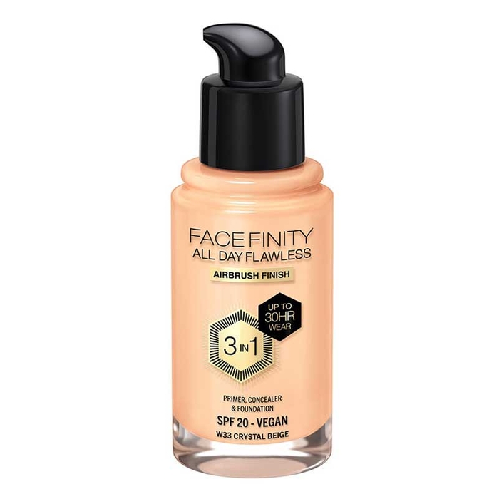 MAX FACTOR - Facefinity Flawless Found-W33-Crystal Beige-30ml - 3616303999377