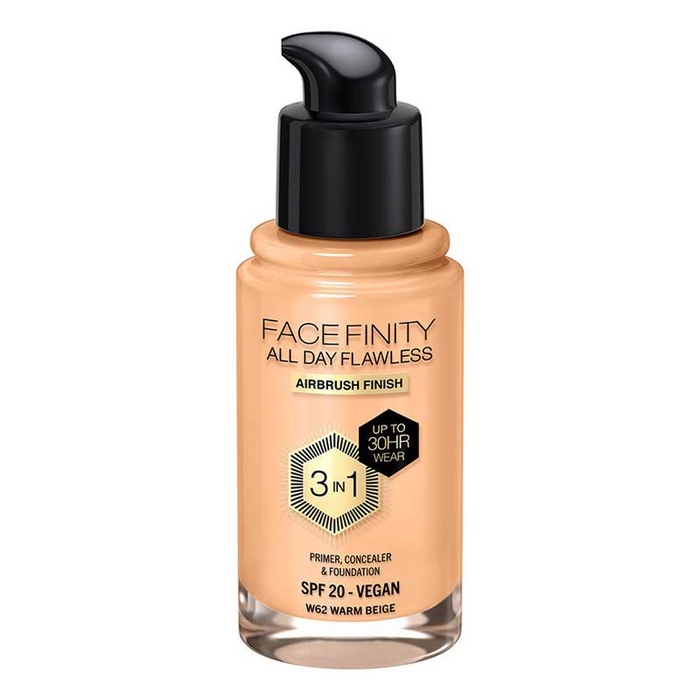 MAX FACTOR - Facefinity Flawless Found- W62-Warm Beige - 30ml - 3616303999506