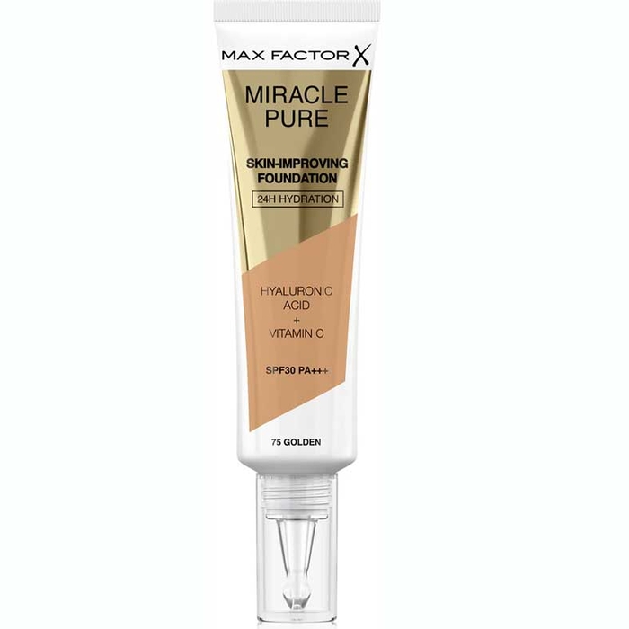 MAX FACTOR - Miracle Pure Foundation SPF30 - 75 Golden 30ml - 3616302638703