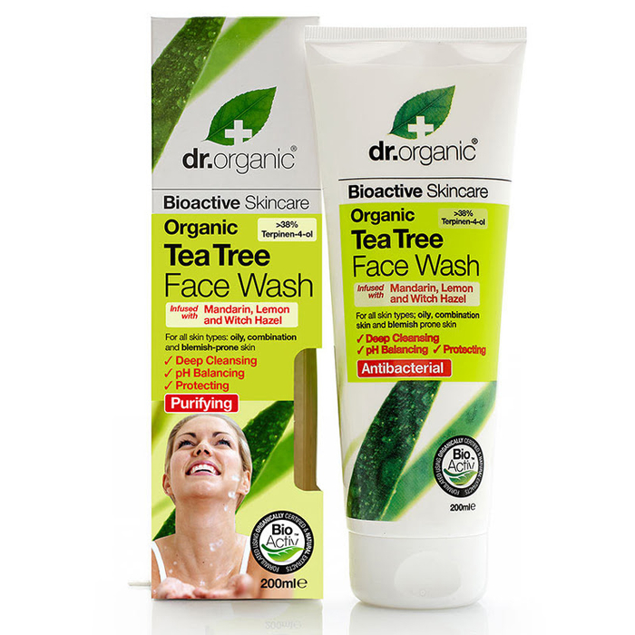 DR. ORGANIC - Tea Tree Face Wash - 200ml - 5060176672710