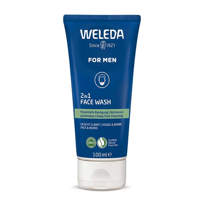WELEDA - For Men Cleansing Gel Face & Beard - 100ml - 4001638589567