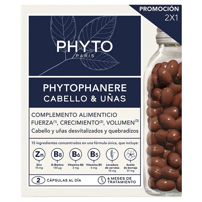 PHYTO - Phytophanere Hair & Nails - 2x120un - 3338221001085