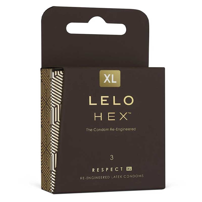 LELO - HEX Respect XL Latex Condoms - 3un - 7350075024979