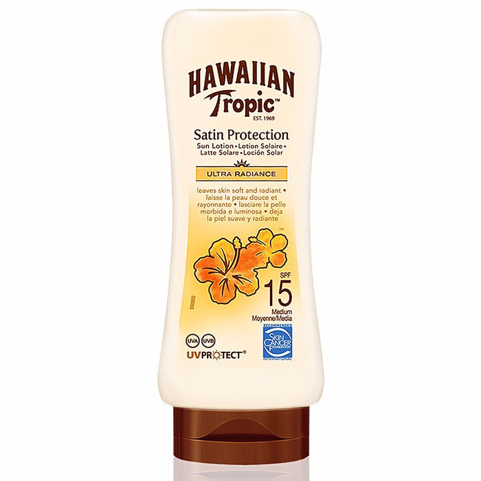 HAWAIIAN TROPIC - Satin Ultra Radiance Sun Lotion SPF15 - 180ml - 5099821001810